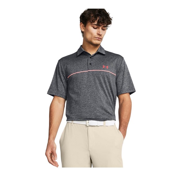 Under Armour Playoff 3.0 Printed pánské polo, šedé