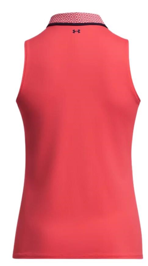 Under Armour Iso-Chill dámské polo bez rukávů, červené