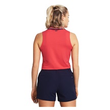 Under Armour Iso-Chill dámské polo bez rukávů, červené