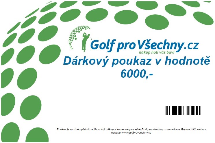 Dárkový poukaz v hodnotě 6000,-