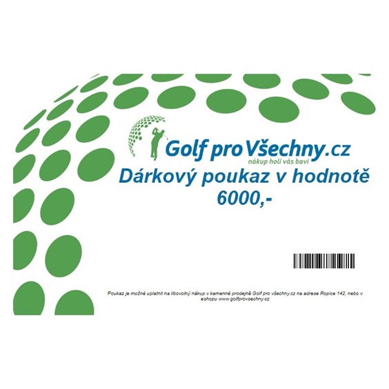 Dárkový poukaz v hodnotě 6000,-