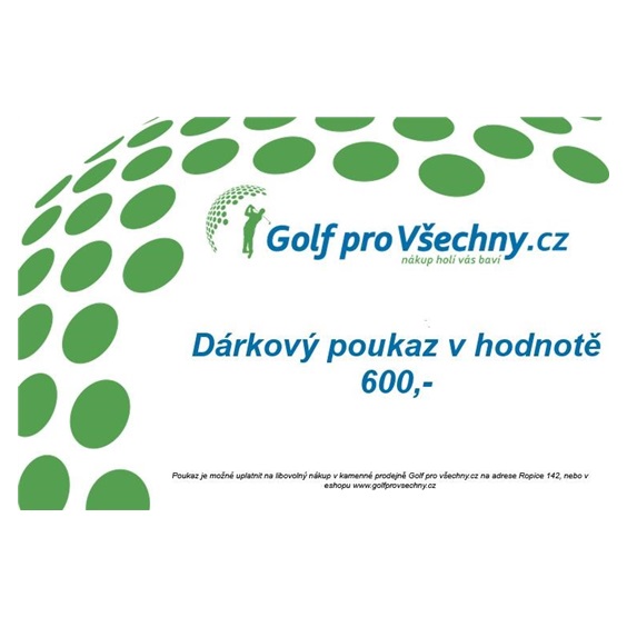 Dárkový poukaz 600 Kč