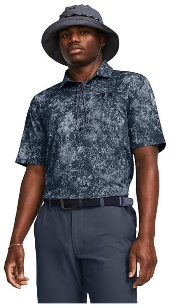 Under Armour Playoff 3.0 Printed pánské polo, downpour gray