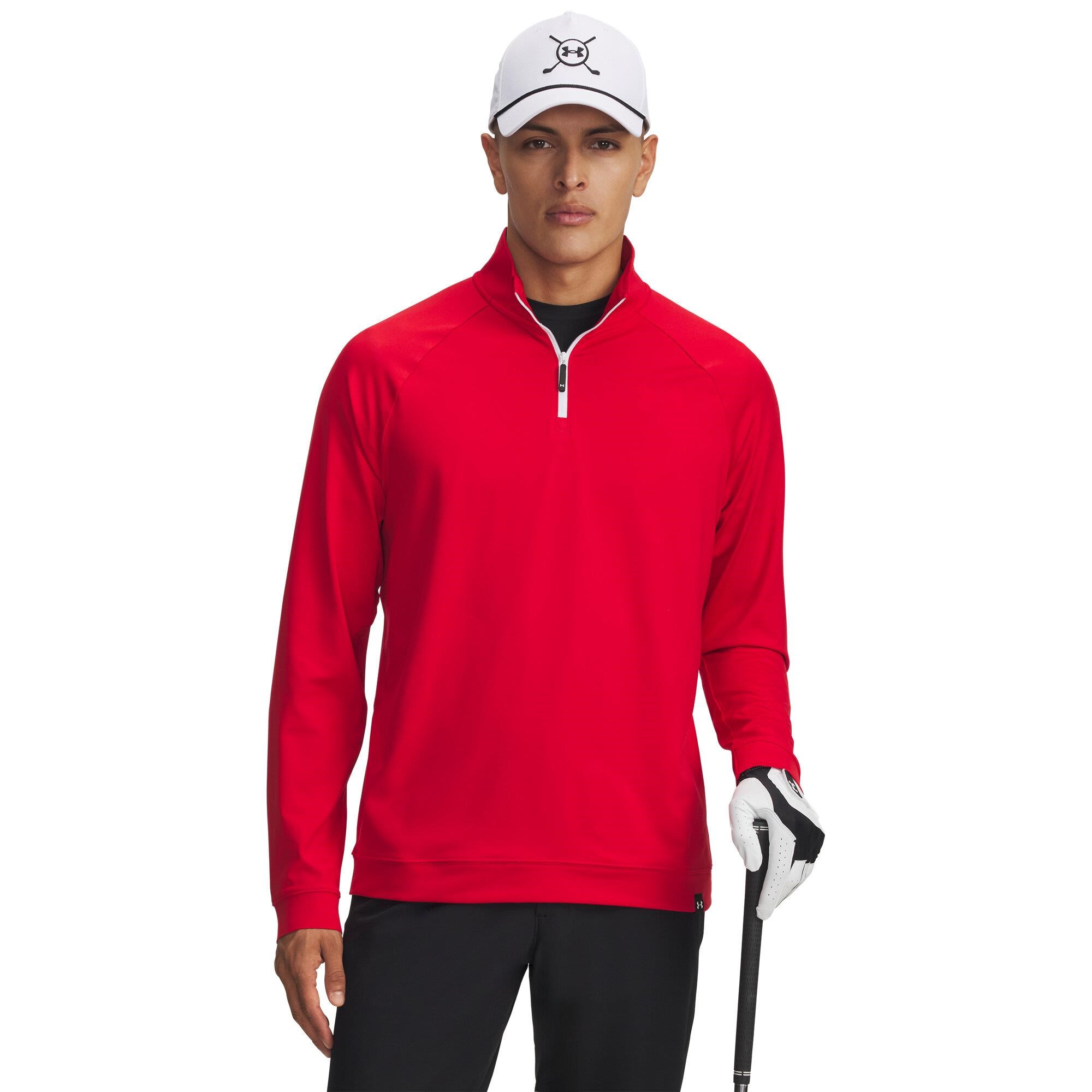 Under Armour Midlayer QZ LB pánská mikina, červená