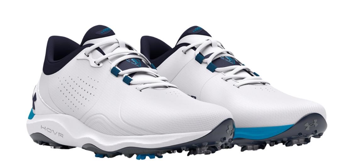 Under Armour Drive Pro Wide pánské golfové boty, bílé
