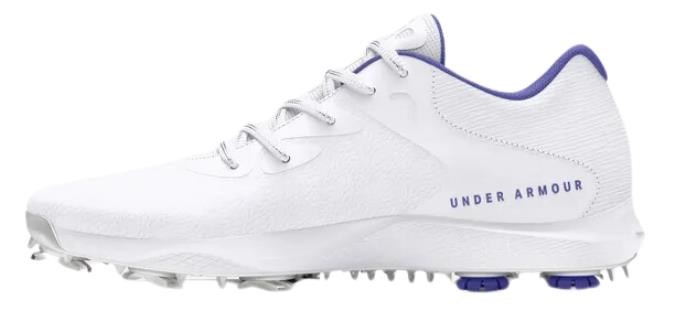 Under Armour Charged Breathe 2 dámské golfové boty, white/starlight/metallic silver