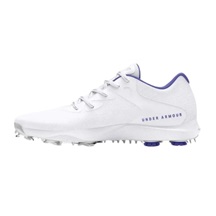 Under Armour Charged Breathe 2 dámské golfové boty, white/starlight/metallic silver