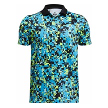 Under Armour Matchplay Printed dětské polo, capri/high-vis yellow/black