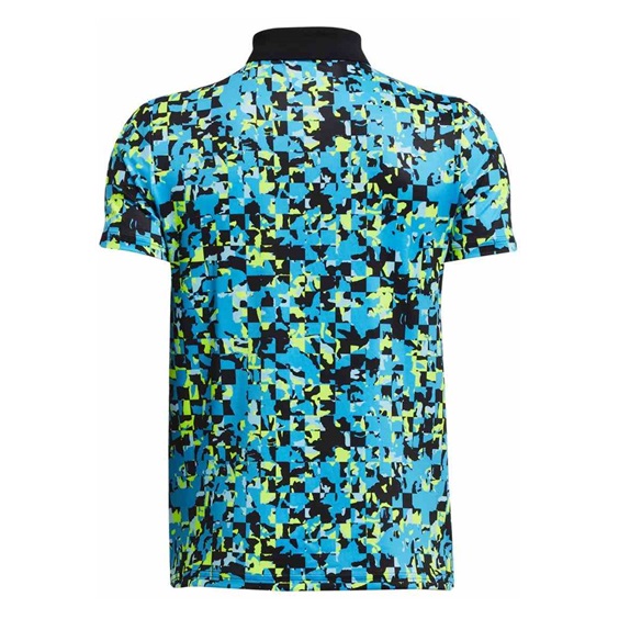 Under Armour Matchplay Printed dětské polo, capri/high-vis yellow/black