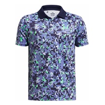 Under Armour Matchplay Printed dětské polo, starlight/vapor green