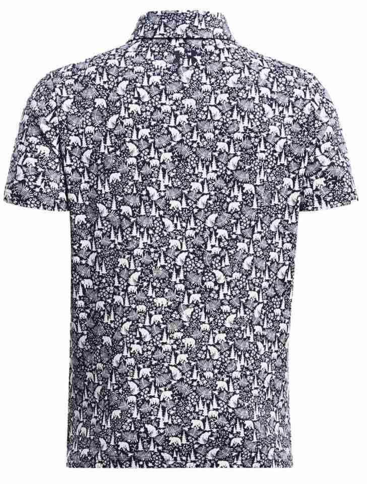 Under Armour Playoff Printed dětské polo, midnight navy/white