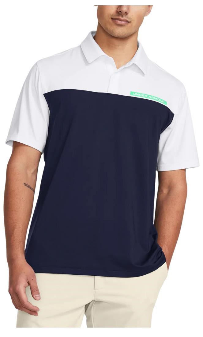 Under Armour T2G Color Block pánské polo, modro/bílé