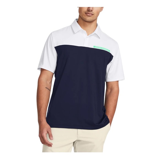 Under Armour T2G Color Block pánské polo, modro/bílé