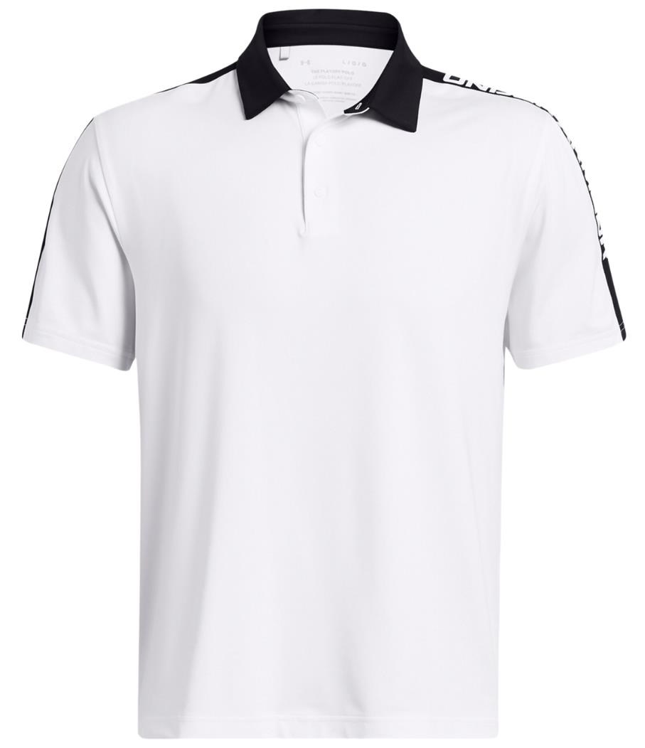 Under Armour Playoff 3.0 Striker pánské polo, bílo/černé
