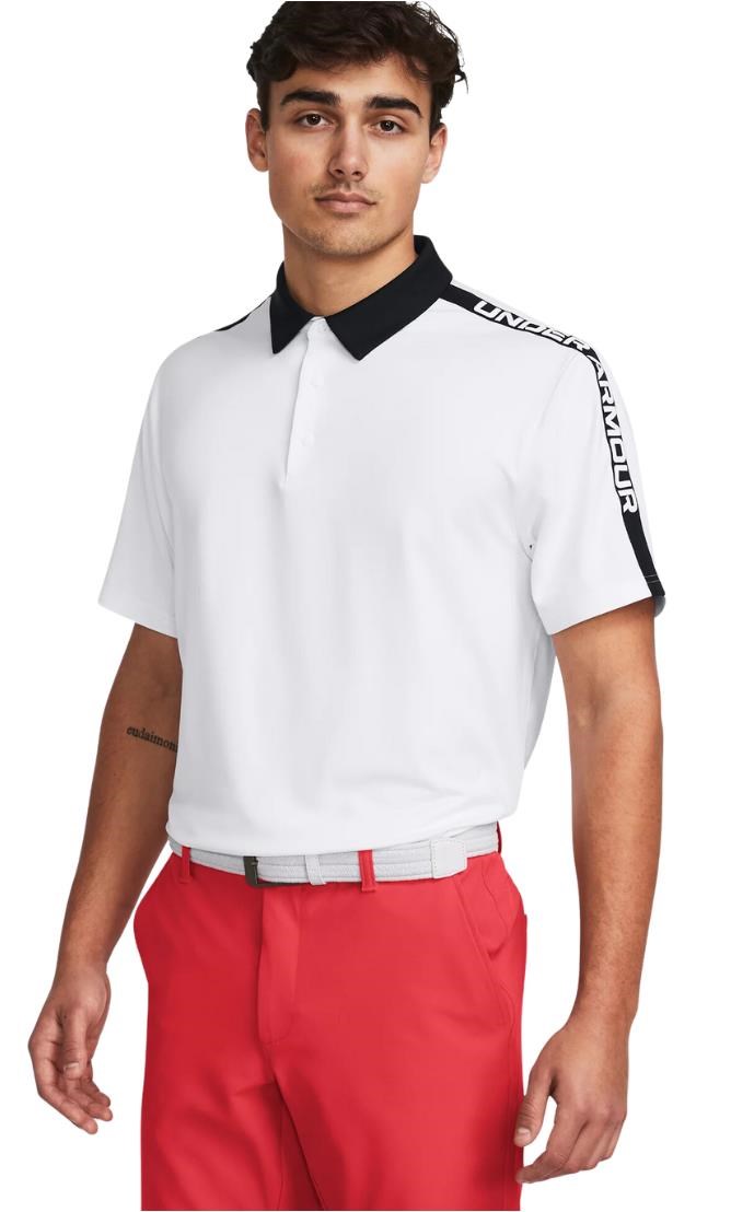 Under Armour Playoff 3.0 Striker pánské polo, bílo/černé