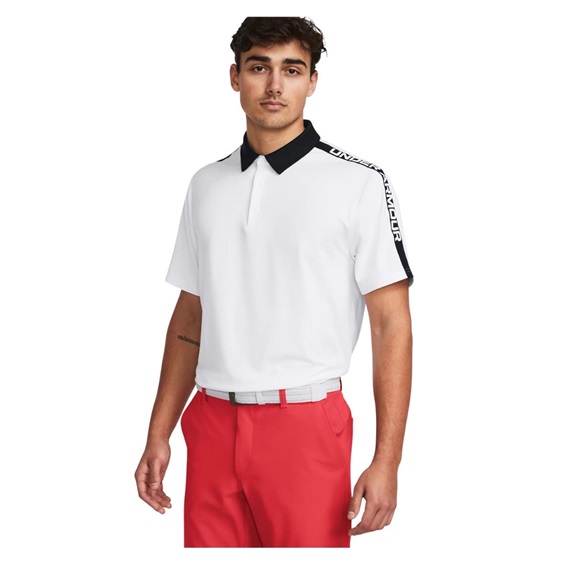 Under Armour Playoff 3.0 Striker pánské polo, bílo/černé