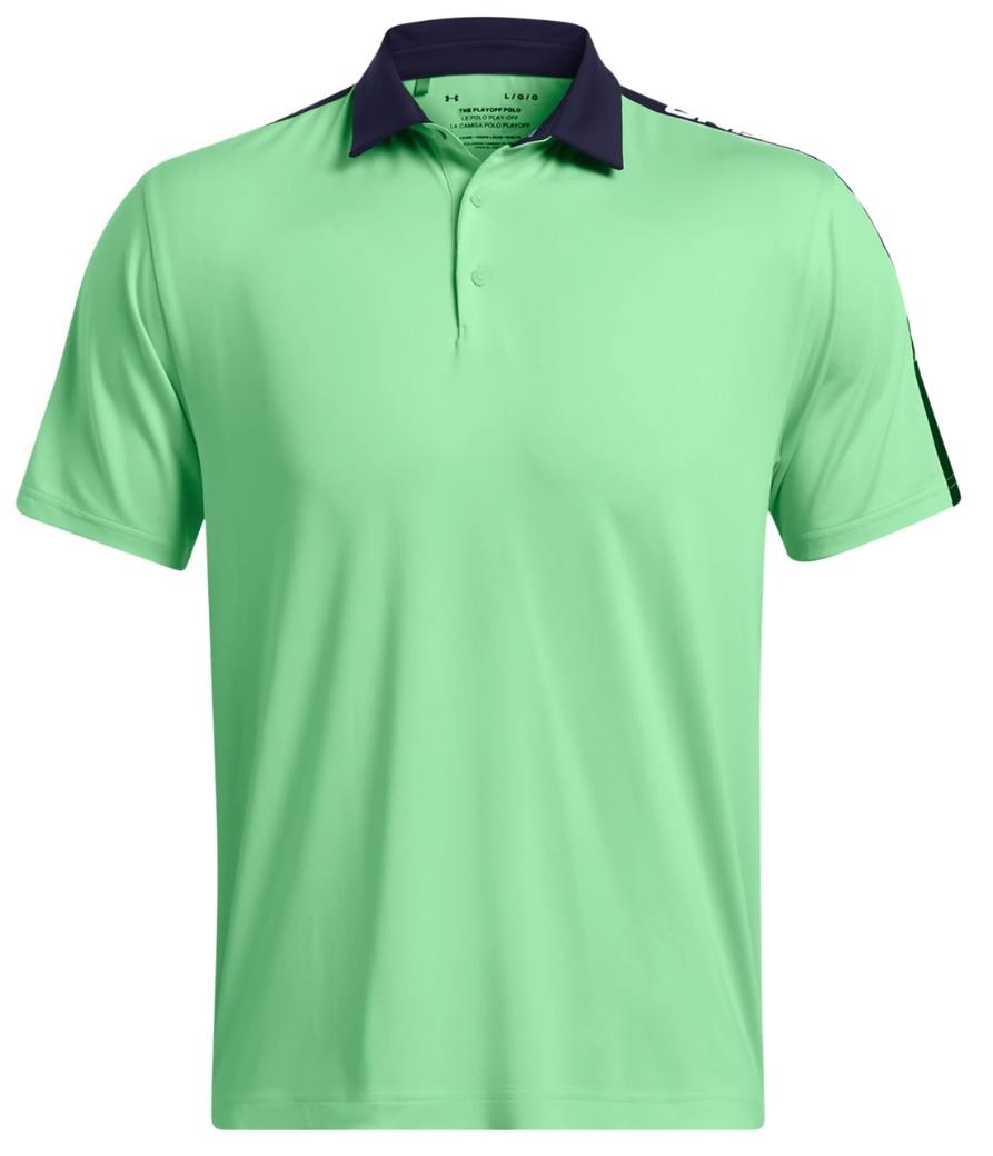 Under Armour Playoff 3.0 Striker pánské polo, zeleno/tmavě modré