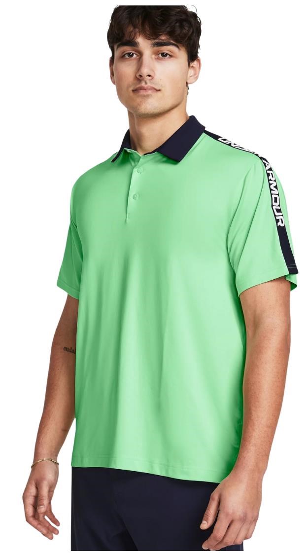 Under Armour Playoff 3.0 Striker pánské polo, zeleno/tmavě modré