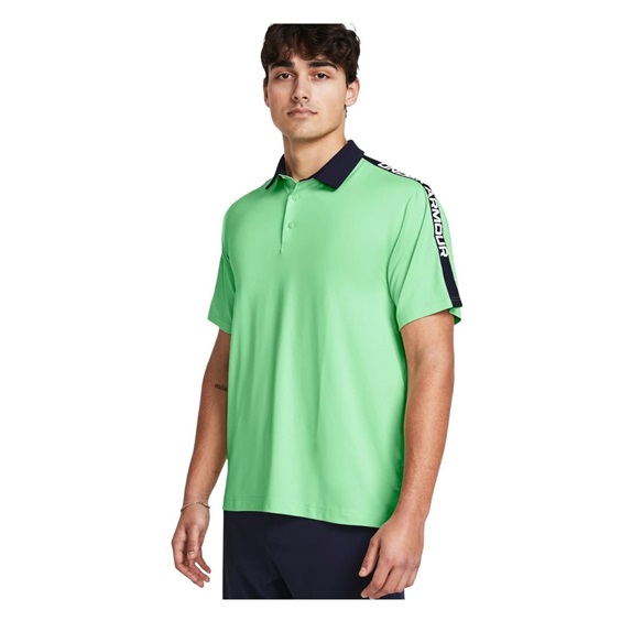 Under Armour Playoff 3.0 Striker pánské polo, zeleno/tmavě modré