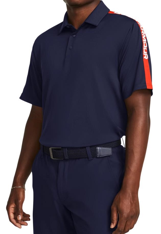 Under Armour Playoff 3.0 Striker pánské polo, tmavě modro/červené