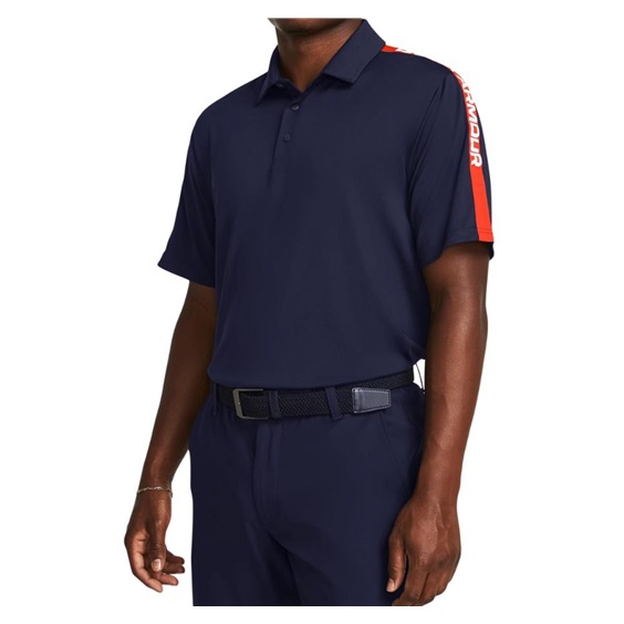 Under Armour Playoff 3.0 Striker pánské polo, tmavě modro/červené