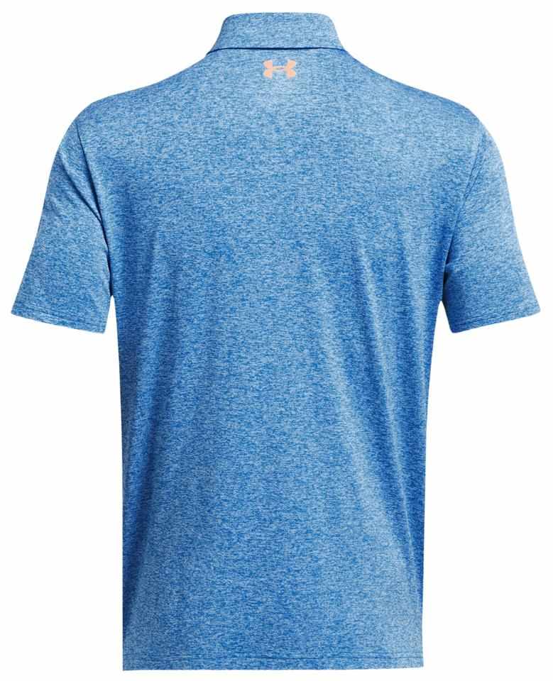 Under Armour Playoff 3.0 Printed pánské polo, photon blue/nova orange/midnight navy