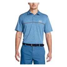 Under Armour Playoff 3.0 Printed pánské polo, photon blue/nova orange/midnight navy