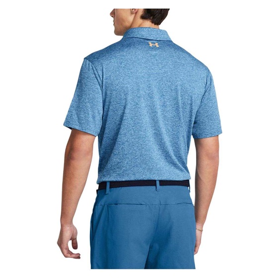 Under Armour Playoff 3.0 Printed pánské polo, photon blue/nova orange/midnight navy