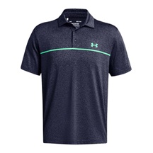 Under Armour Playoff 3.0 Stripe pánské polo, midnight navy/vapor green