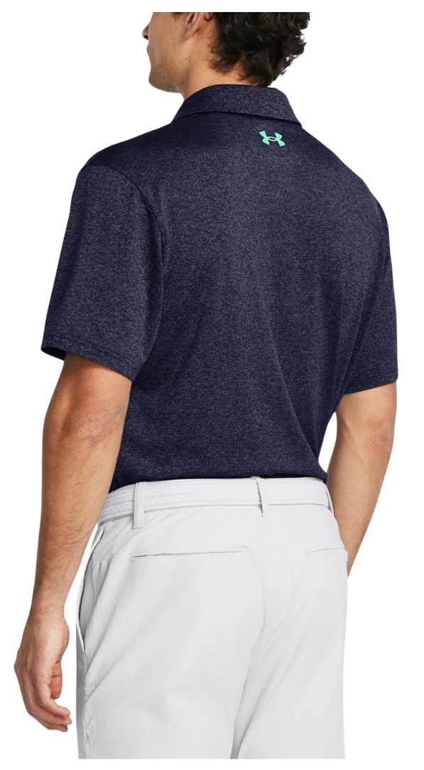 Under Armour Playoff 3.0 Stripe pánské polo, midnight navy/vapor green