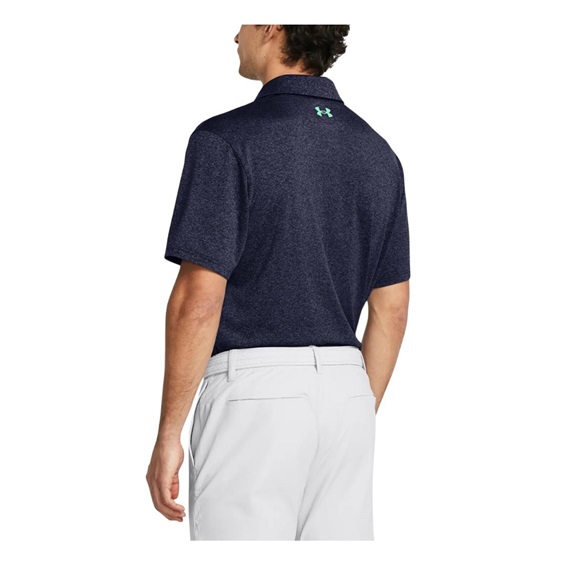 Under Armour Playoff 3.0 Stripe pánské polo, midnight navy/vapor green