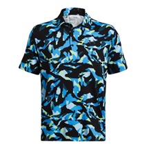 Under Armour Playoff 3.0 Printed pánské polo, black/capri