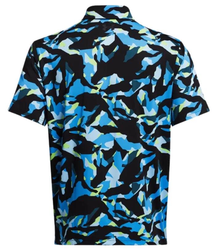 Under Armour Playoff 3.0 Printed pánské polo, black/capri