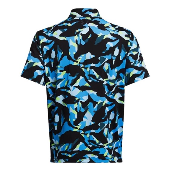 Under Armour Playoff 3.0 Printed pánské polo, black/capri