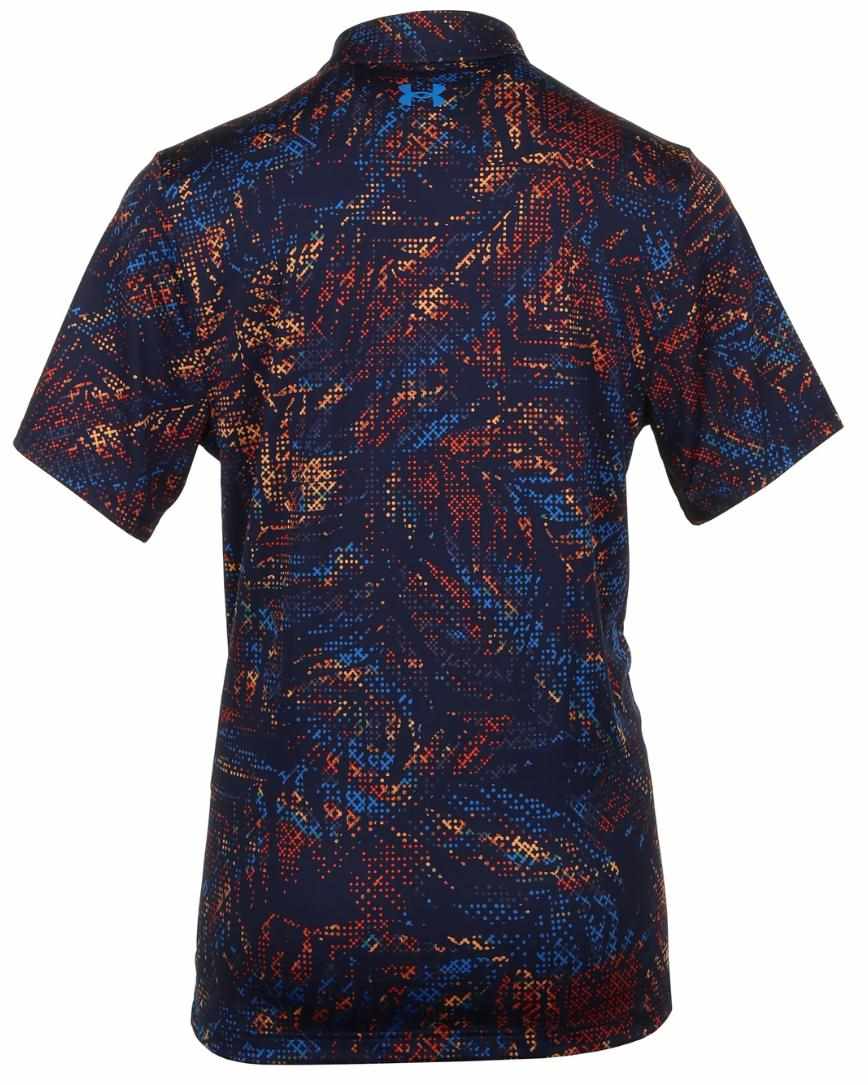 Under Armour Playoff 3.0 Printed pánské polo, midnight navy/phoenix