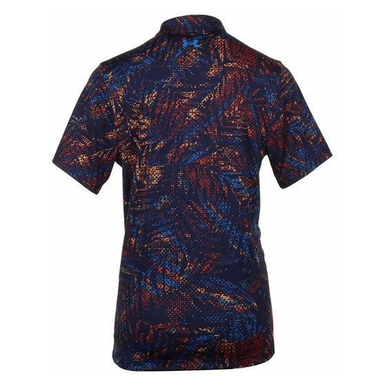 Under Armour Playoff 3.0 Printed pánské polo, midnight navy/phoenix