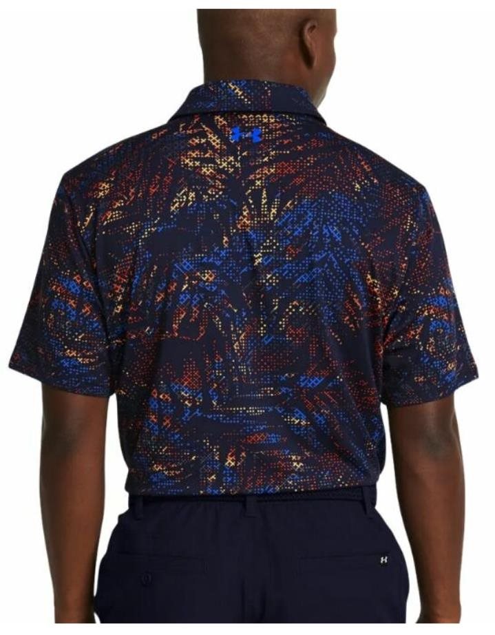 Under Armour Playoff 3.0 Printed pánské polo, midnight navy/phoenix
