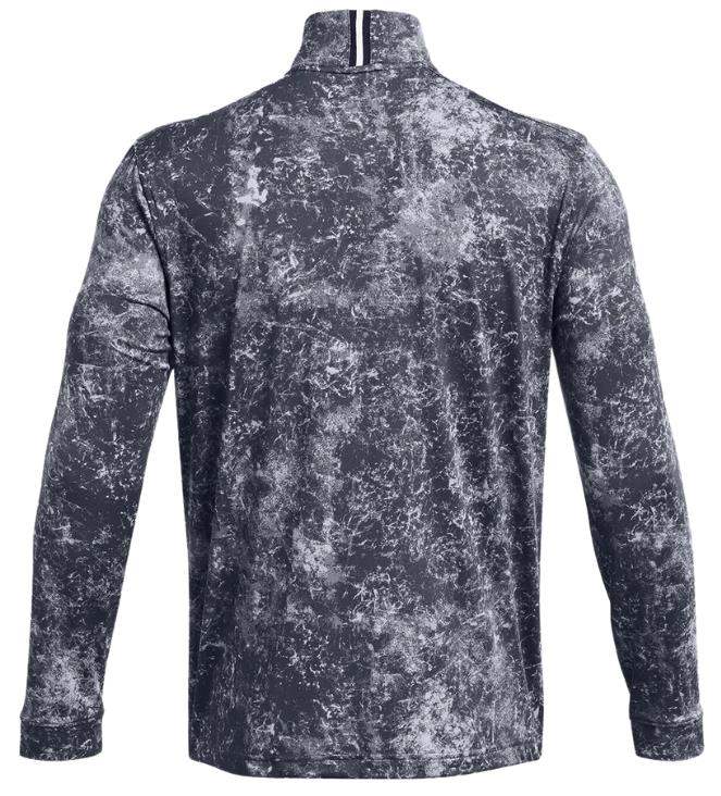Under Armour Playoff Printed 1/4 Zip pánská mikina, downpour gray/midnight navy