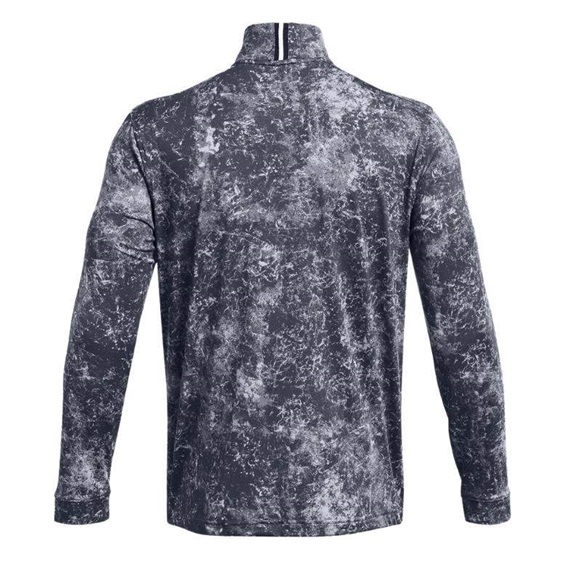 Under Armour Playoff Printed 1/4 Zip pánská mikina, downpour gray/midnight navy