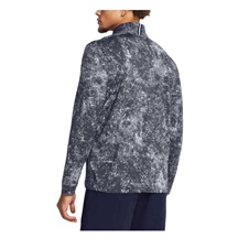 Under Armour Playoff Printed 1/4 Zip pánská mikina, downpour gray/midnight navy