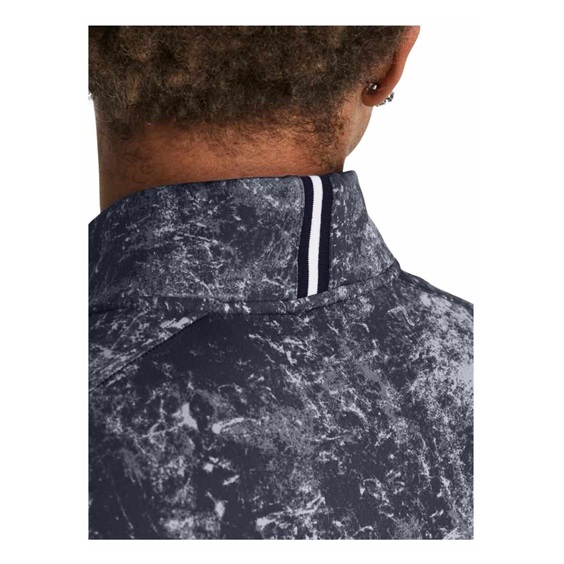 Under Armour Playoff Printed 1/4 Zip pánská mikina, downpour gray/midnight navy