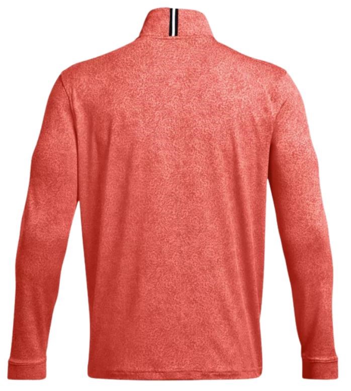 Under Armour Playoff Printed 1/4 Zip pánská mikina, coho/red solstice/black