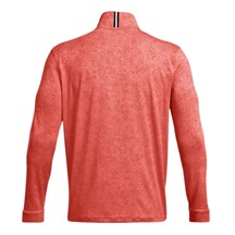 Under Armour Playoff Printed 1/4 Zip pánská mikina, coho/red solstice/black