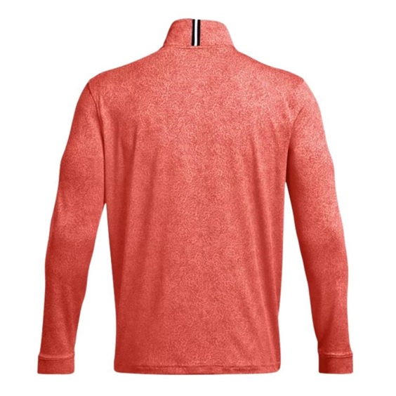 Under Armour Playoff Printed 1/4 Zip pánská mikina, coho/red solstice/black