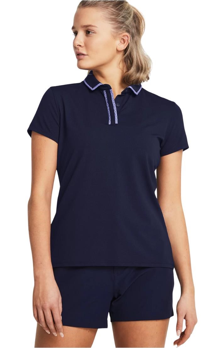 Under Armour Iso-Chill dámské polo, tmavě modro/bílé
