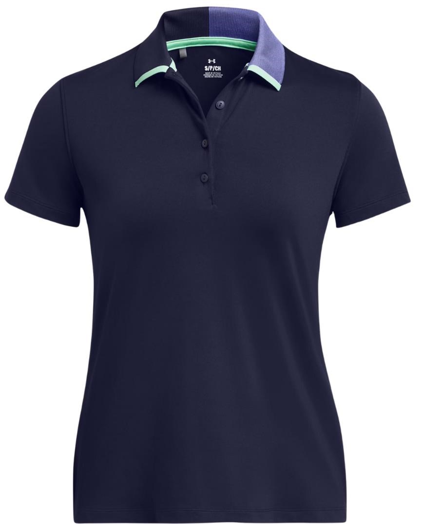 Under Armour Playoff Pitch dámské polo, midnight navy/starlight