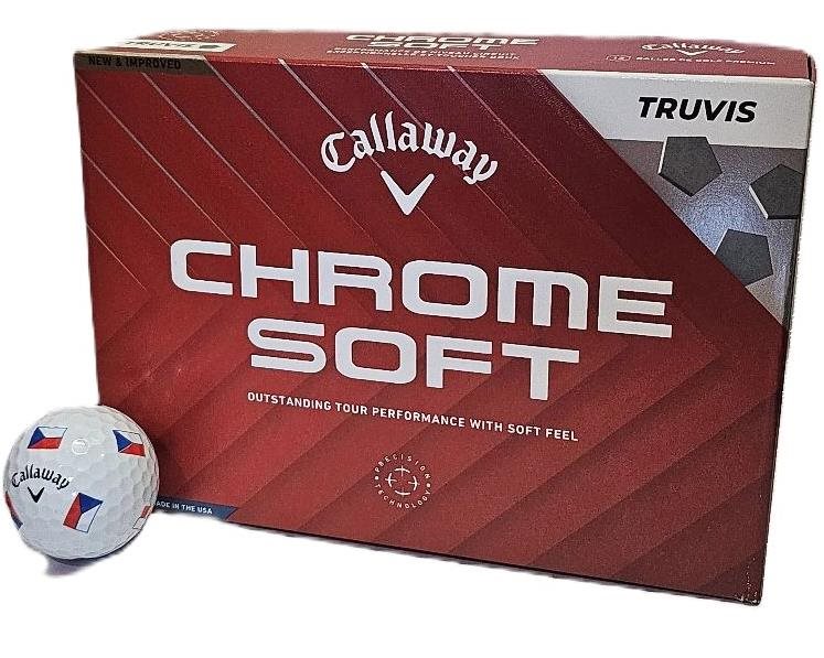 Callaway Chrome Soft Truvis Czech golfové míčky, Limited Edition