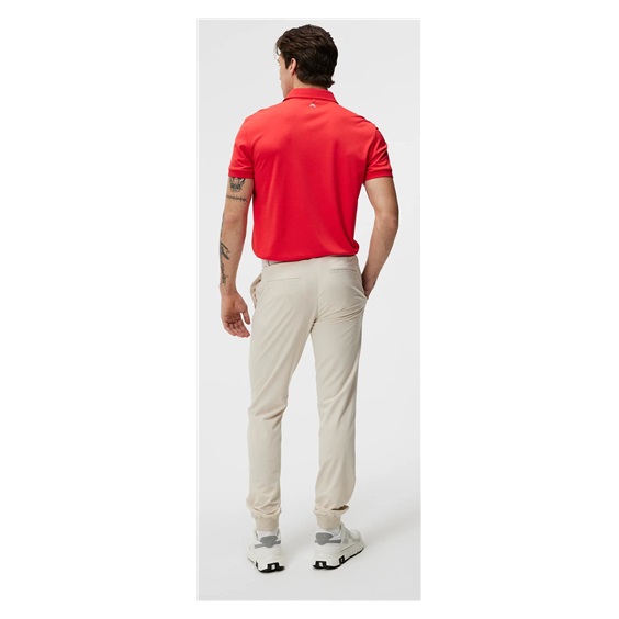 J.Lindeberg Tour Tech Regular Fit pánské polo, červené