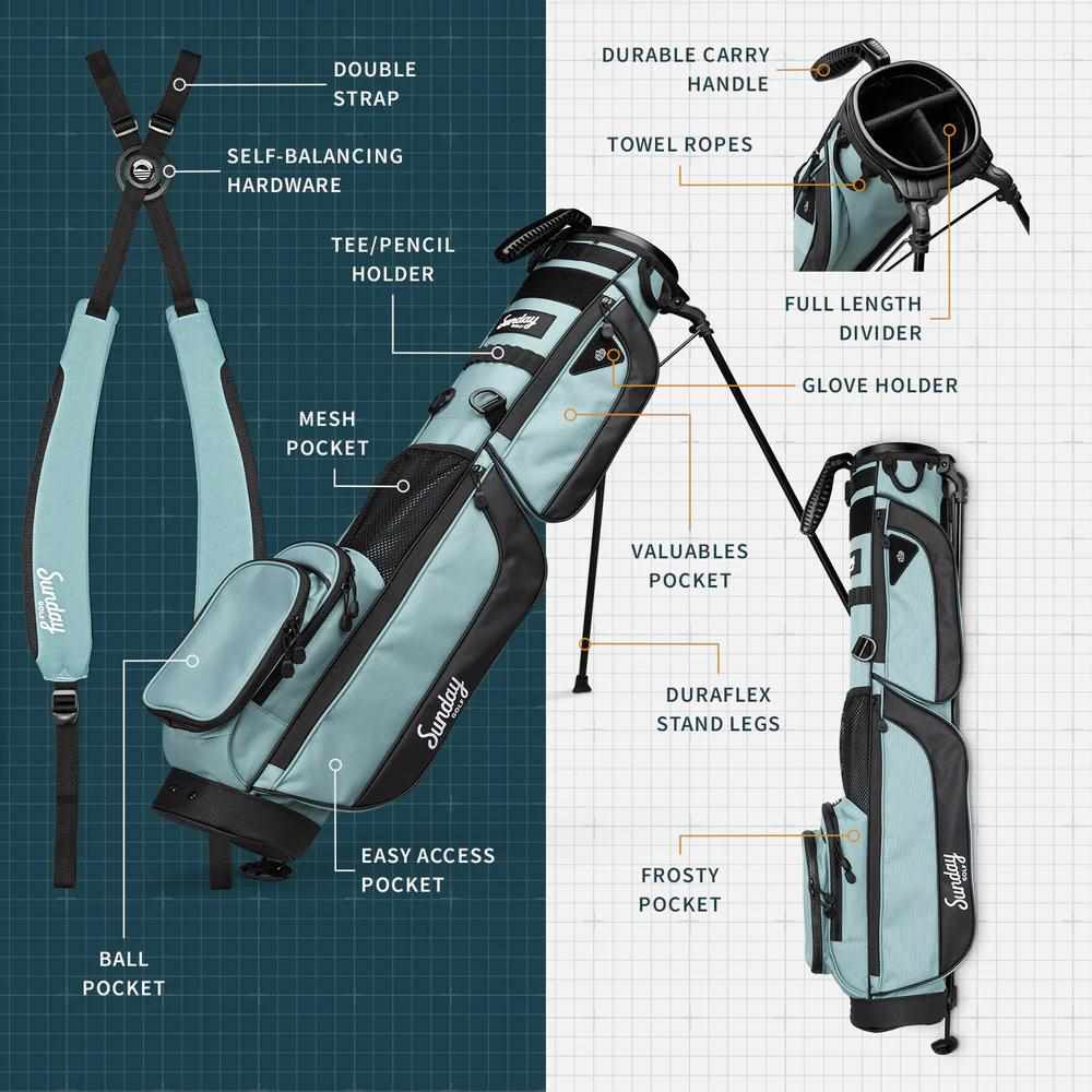 Sunday Golf Loma XL carry bag, modrý