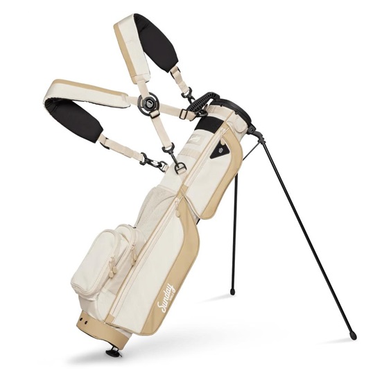 Sunday Golf Loma XL carry bag, béžovo/bílý